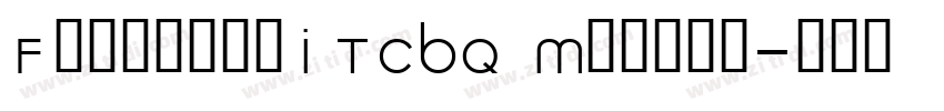 FranklinITCBQ Medium字体转换